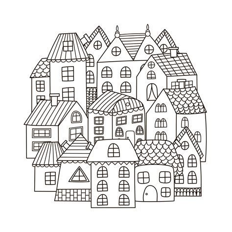 Free Coloring Pages House