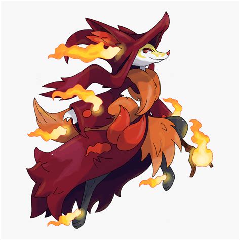 Pokemon Mega Delphox, HD Png Download - kindpng