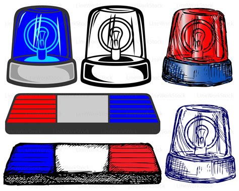 Clipart Police Lights