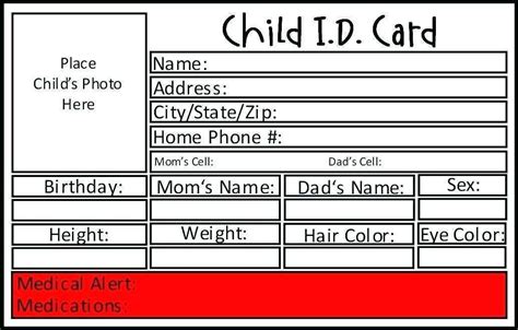 Free Id Card Template Printable - Printable Templates