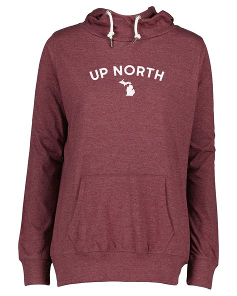 Women's Up North Funnel Neck Hooded Long Sleeve – Michigan Awesome