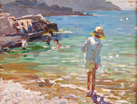 'Porthmeor Beach, St Ives, Cornwall' Beachy Art, Coastal Painting, Russian Painting, Seaside ...