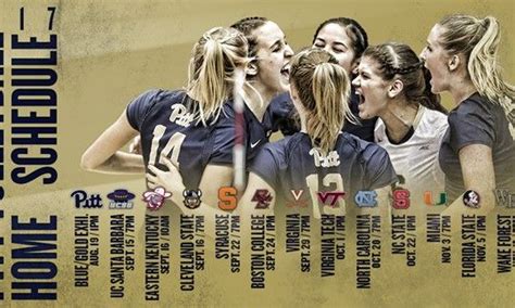 Pitt Volleyball Announces 2017 Schedule | Volleyball, Volleyball news ...