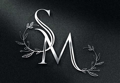 SM Wedding Logo , Initials & Monogram on Behance | Jewelry logo design, Wedding logo monogram ...