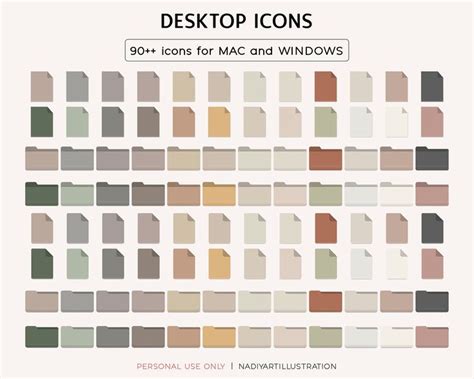 Desktop Icons, File Icons, Folder Icons for Mac, Pastel Desktop ...