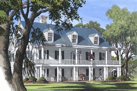 Colonial Style House Plan - 4 Beds 4.5 Baths 4298 Sq/Ft Plan #137-101 ...