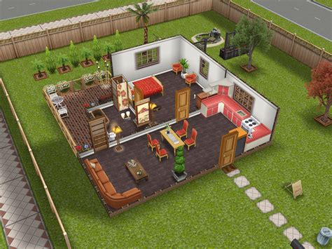 Sims Free Play Houses Featuring Exciting New Build Mode Options Including Patios, Basements ...