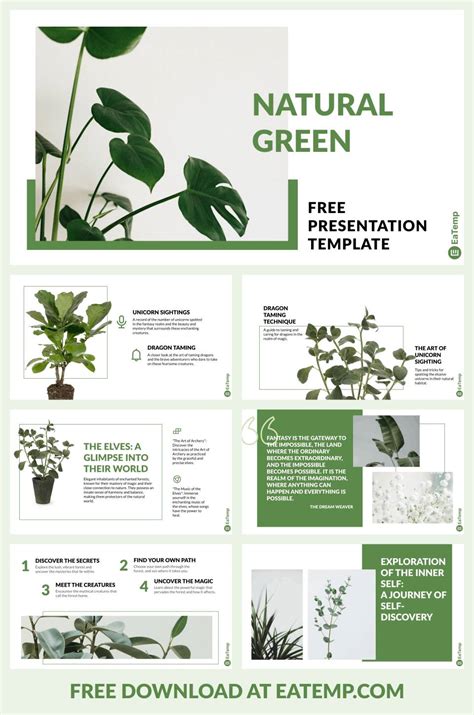 Free Natural PPT Presentation Template - EaTemp