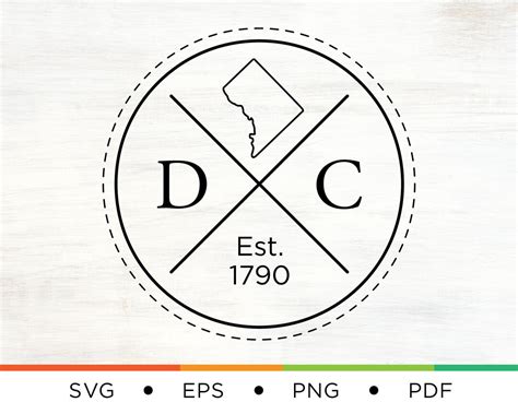 DC Home Svg DC Logo Svg DC Svg Home Svg Logo Svg District of Columbia ...