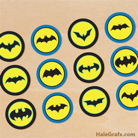 FREE Printable Batman Cupcake Toppers