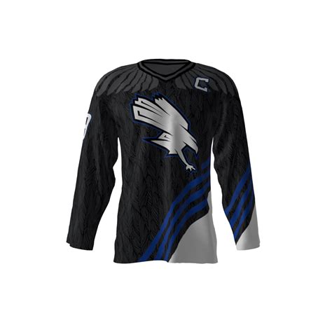 Hawks dye sublimated custom hockey jersey. You can customize with your name and number ...