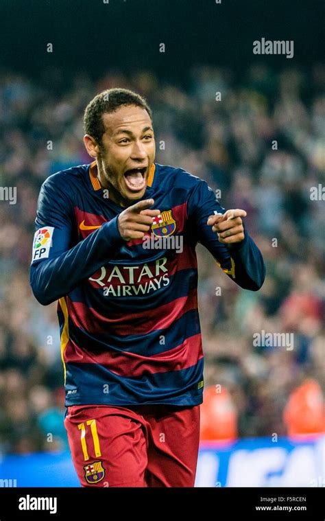 November 08th, 2015. Barcelona, Spain: FC Barcelona's forward NEYMAR JR ...