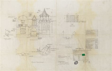 Mansion elevation for The Munsters and floor plan from Munst