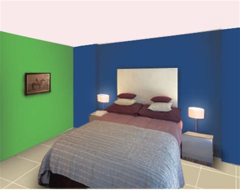 Green Two Colour Combination For Bedroom Walls And Living Room ...