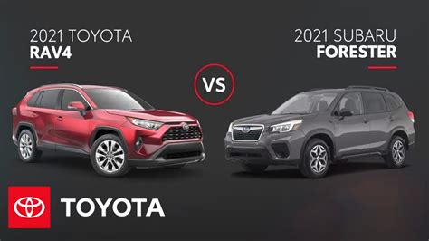 2021 RAV4 vs 2021 Subaru Forester | SUV Comparison | Toyota - YouTube