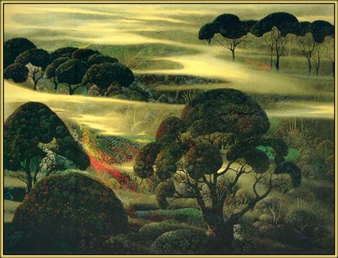 Forest in Fog - Eyvind Earle - WikiArt.org