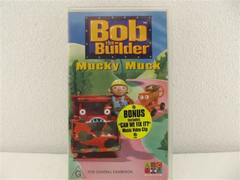 BOB THE BUILDER Mucky Muck VHS Video 1999 2001 ABC $9.99 - PicClick AU