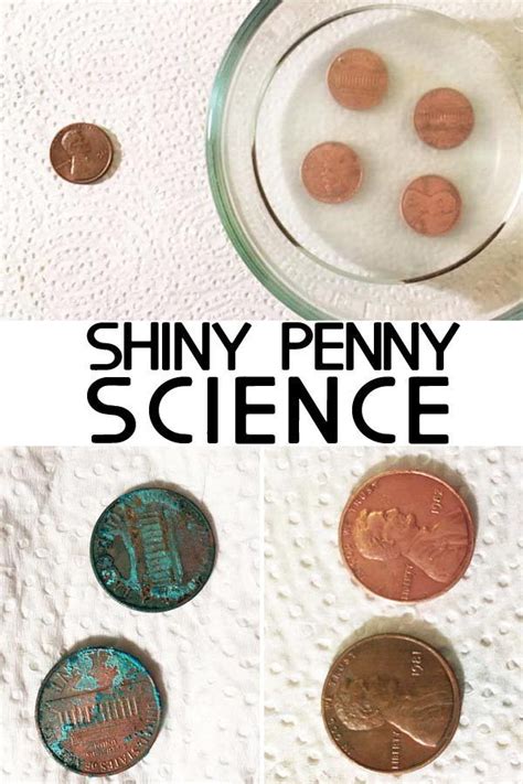 Clean Shiny Penny Science demonstration and more experiments to learn about chemical reactions ...