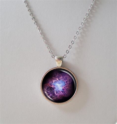 Nebula Necklace - Purple Crab Nebula Image Necklace - Galaxy Series on ...