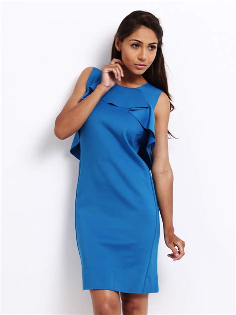 Buy Felicia Blue Ruffled Dress - Dresses for Women 145791 | Myntra