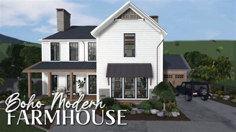 Bloxburg Modern Farmhouse | Modern farmhouse layout, Farmhouse layout ...