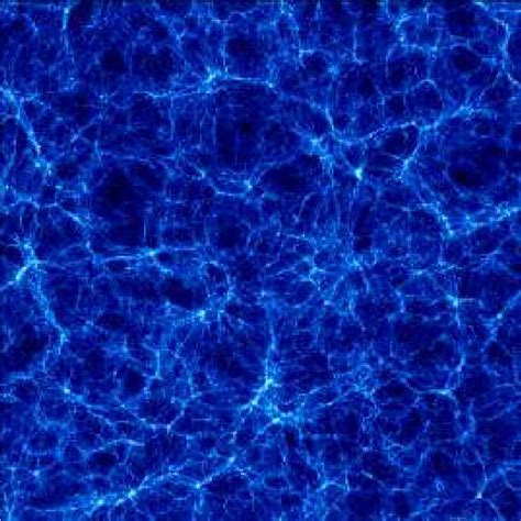 A snapshot from a GOTPM N-body simulation of dark matter cosmology with ...