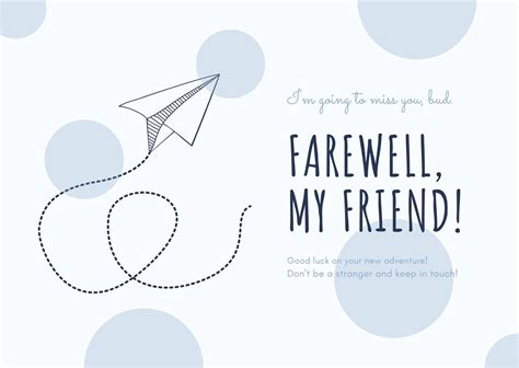 Farewell Card Template Word – Mightyprintingdeals.com