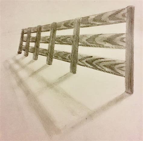 Wooden Fence (Perspective Drawing 3) by MrGeloTheSecond on DeviantArt