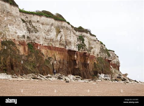 Hunstanton Cliffs from beach Stock Photo - Alamy