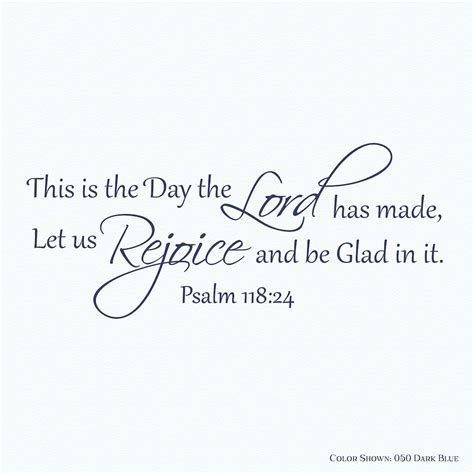 Psalm 118 24,this is the Day the Lord Has Made,religious Wall Decal,vinyl Wall Quote,vinyl Wall ...