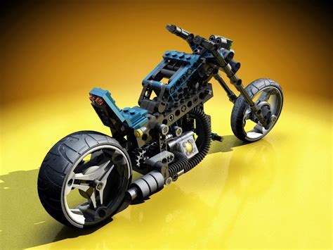 Lego Motorcycle rerendered by warag on DeviantArt | Lego mechanics ...