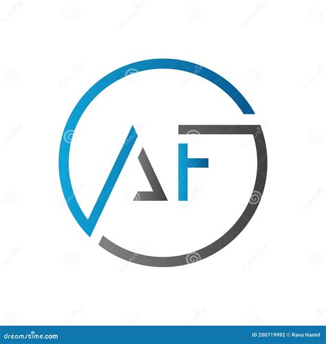 Initial AF Letter Logo Design Vector Template. Creative Letter AF Logo Design | CartoonDealer ...