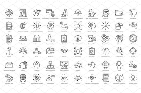 1270 business line icons – Artofit