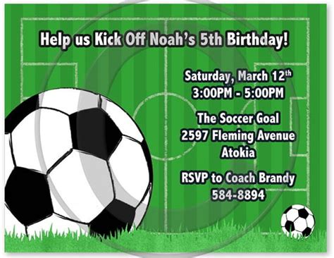 Soccer Birthday Invitations Ideas – Bagvania FREE Printable Invitation Template