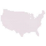 Technicolor United States Map | Free SVG