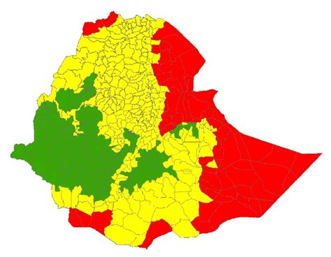 Ethiopia Climate Map