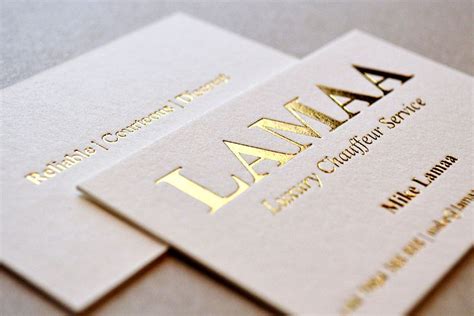 Buy 600gsm Letterpress Business Cards with vintage letterpress printing and hot foil st… | Foil ...