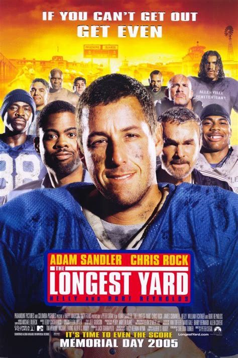 The Longest Yard 11x17 Movie Poster (2005) | Adam sandler, Football movies, The longest yard