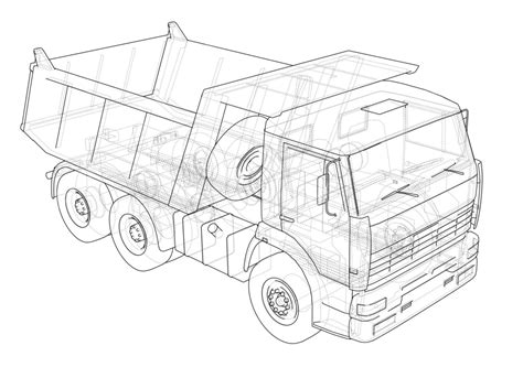 Dump Truck Vector Industry Big Silhouette Vector, Industry, Big ...
