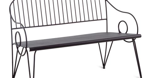 Outdoor Bench in Wrought Iron Made in Italy