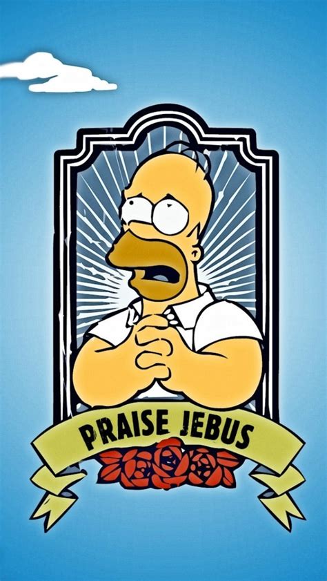 Simpsons Jebus - 640x1136 Wallpaper - teahub.io