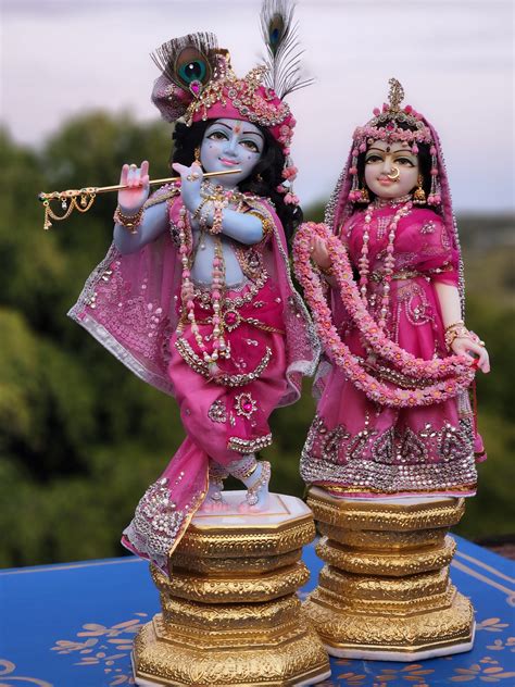 Radha Krishna marble deities 22inch - Remember Krishna