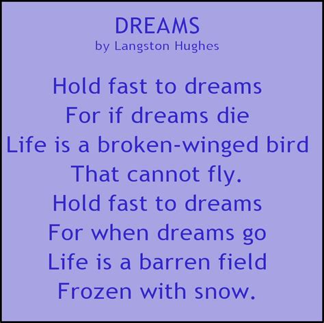 Home Is Cool 101: Dreams by Langston Hughes ---> National Poem Month