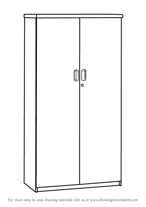 Learn How to Draw a Cupboard (Furniture) Step by Step : Drawing Tutorials