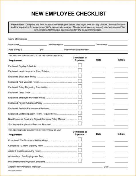 New Employee Orientation Checklist | Template Business