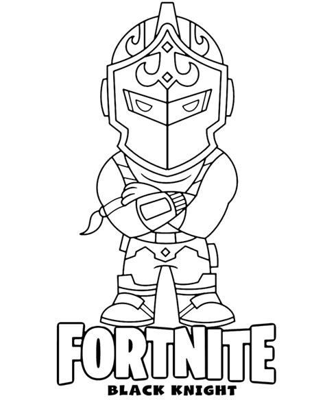 Fortnite Black Knight Coloring Pages Coloring Pages