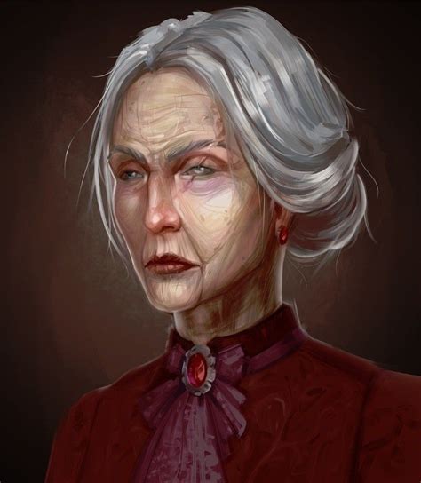 Old Lady | Arte conceitual de personagens, Ideias para retrato, Velhas ...