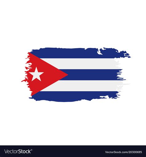 Cuba flag Royalty Free Vector Image - VectorStock