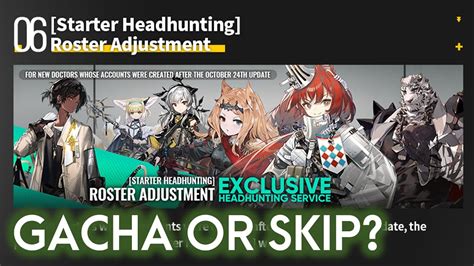 Arknights Gacha or Skip? - Starter Headhunting Banner 2024 - YouTube