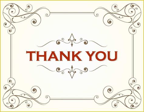 Thank You Note Template Free Of Thank You Card Template ...